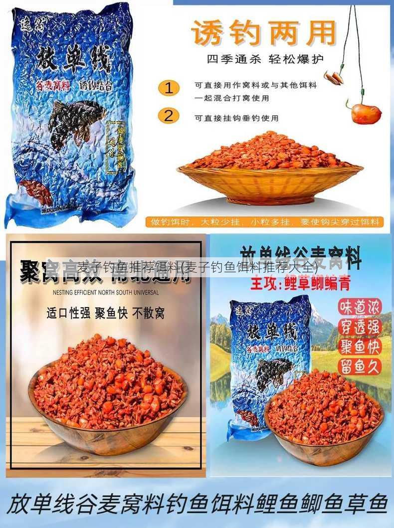 麦子钓鱼推荐饵料(麦子钓鱼饵料推荐大全)