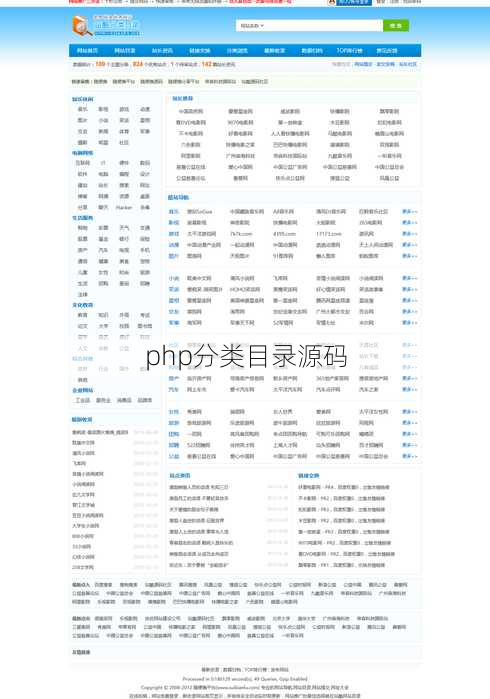 php分类目录源码