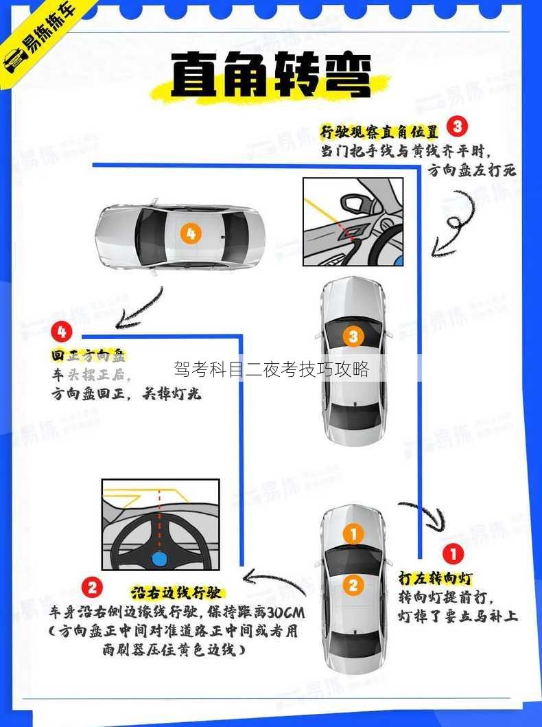 驾考科目二夜考技巧攻略