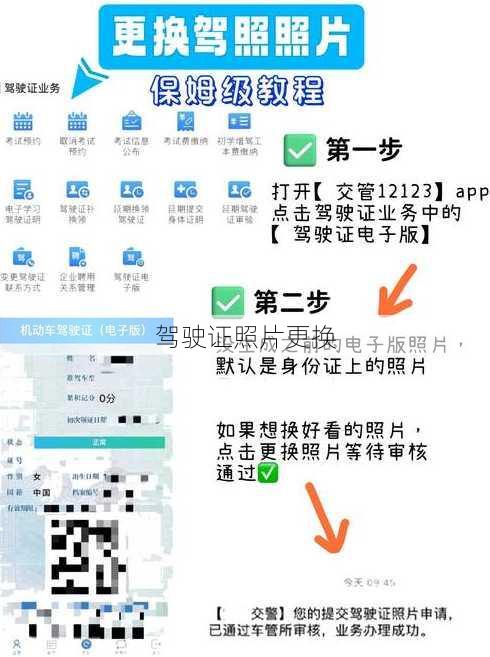 驾驶证照片更换