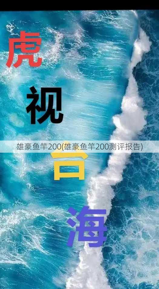 雄豪鱼竿200(雄豪鱼竿200测评报告)