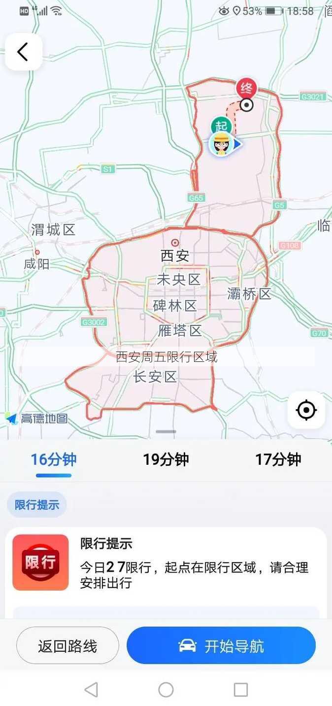 西安周五限行区域