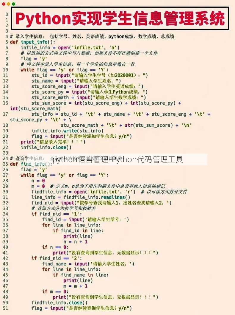 python语言管理-Python代码管理工具