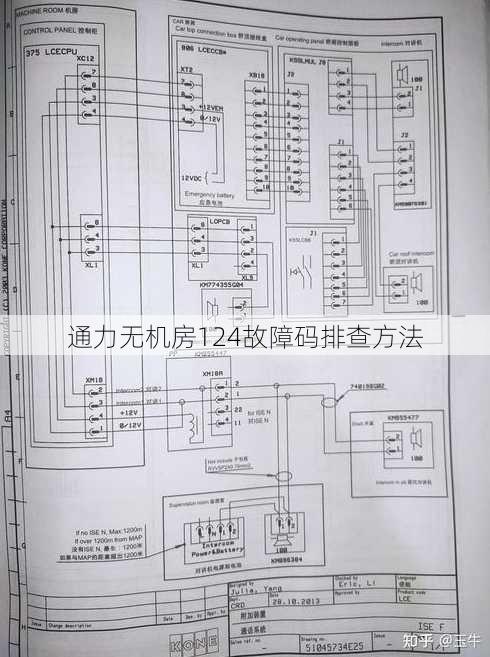 通力无机房124故障码排查方法