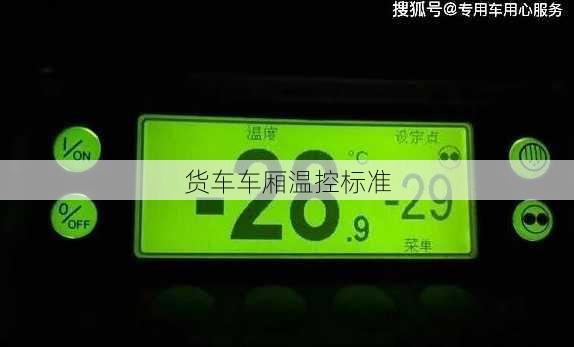 货车车厢温控标准