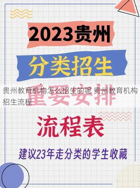 贵州教育机构怎么招生的呢 贵州教育机构招生流程