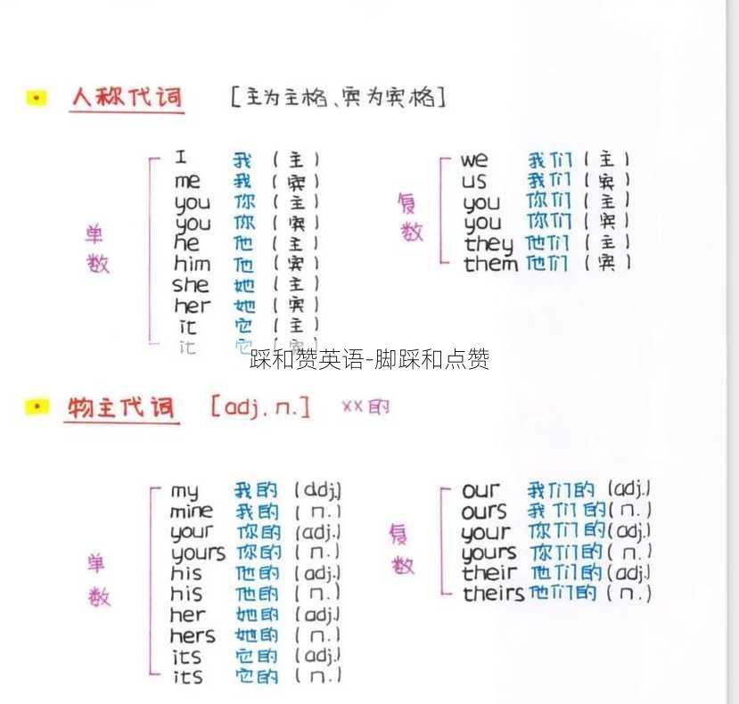 踩和赞英语-脚踩和点赞