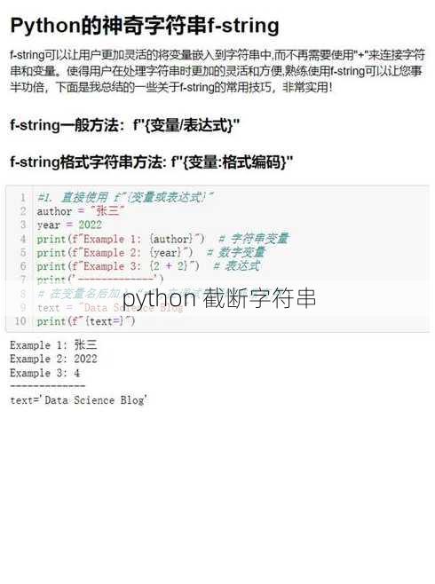 python 截断字符串