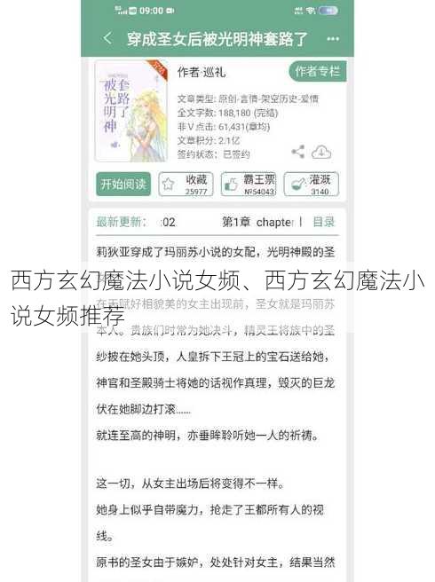 西方玄幻魔法小说女频、西方玄幻魔法小说女频推荐