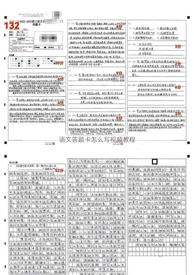 语文答题卡怎么写视频教程