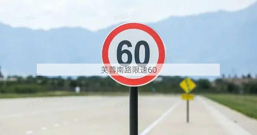 芙蓉南路限速60