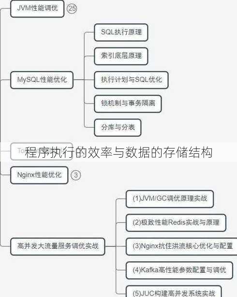 程序执行的效率与数据的存储结构