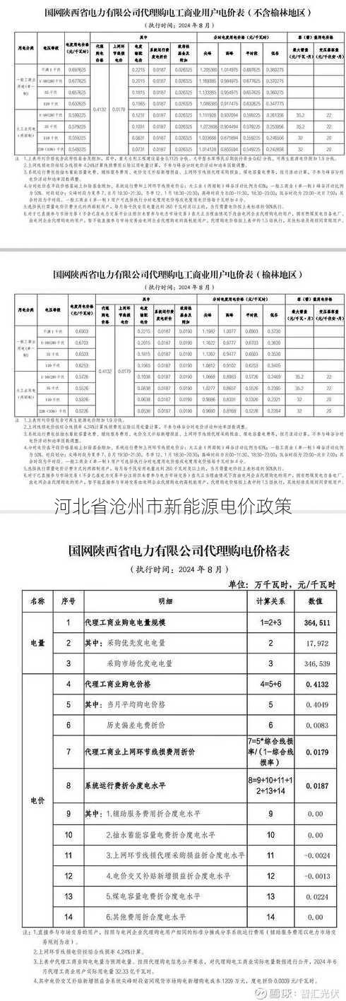 河北省沧州市新能源电价政策