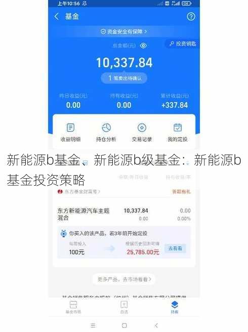 新能源b基金、新能源b级基金：新能源b基金投资策略