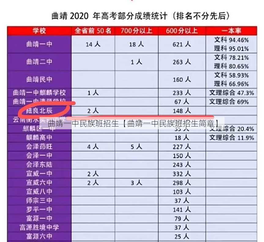 曲靖一中民族班招生【曲靖一中民族班招生简章】