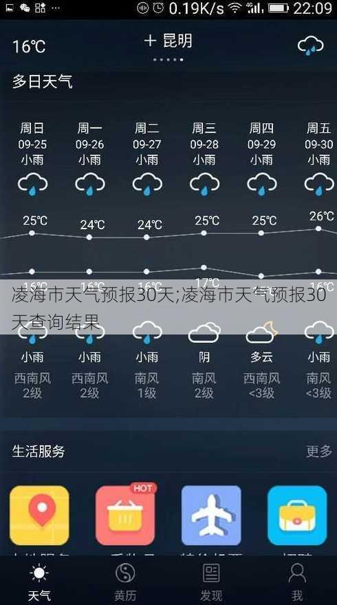 凌海市天气预报30天;凌海市天气预报30天查询结果