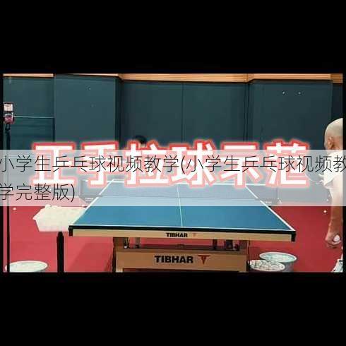 小学生乒乓球视频教学(小学生乒乓球视频教学完整版)