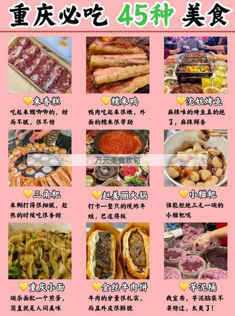 万元美食攻略