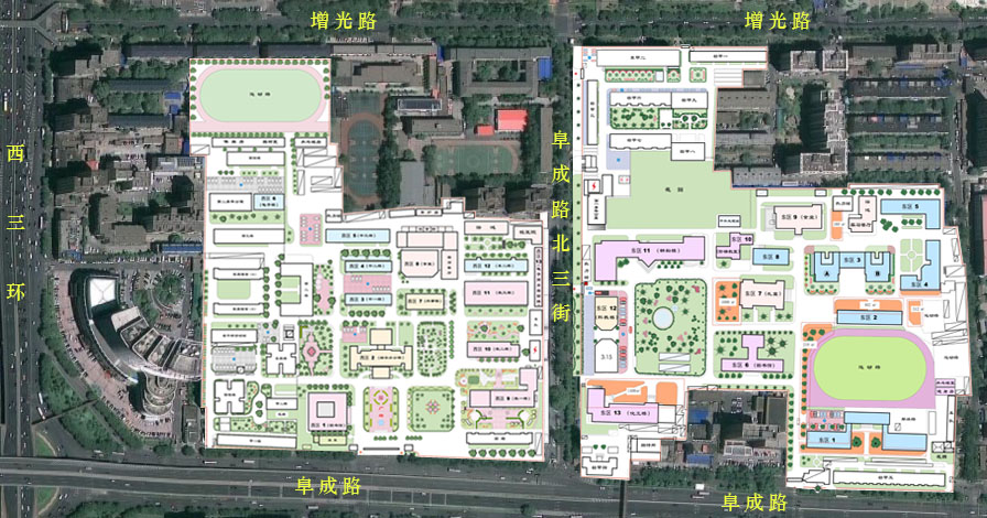 阜成路中学教会学校、阜成路有哪些大学