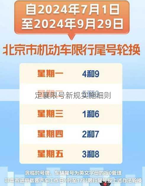 定襄限号新规实施细则