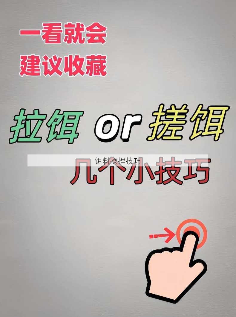 饵料揉捏技巧