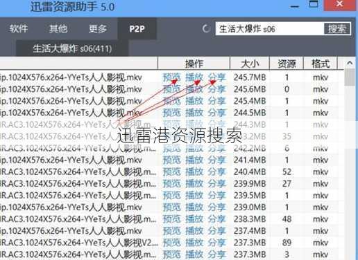 迅雷港资源搜索