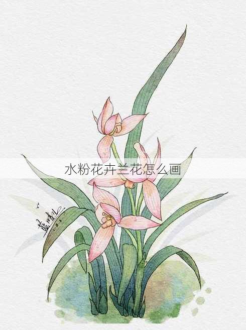 水粉花卉兰花怎么画